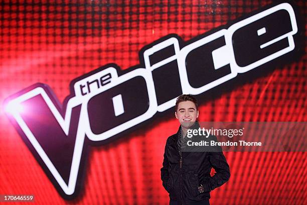 Harrison Craig poses during 'The Voice' Final Four Photo Call at Fox Studios on June 16, 2013 in Sydney, Australia.