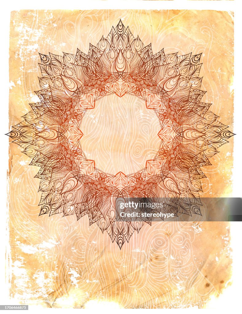 Star frame parchment