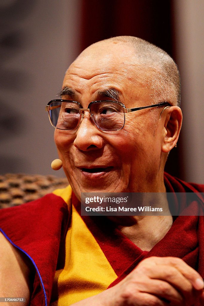 Dalai Lama Holds Public Talk
