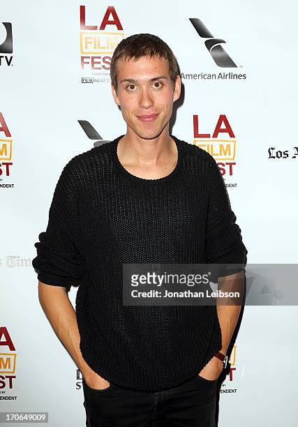 Director Daniel Kragh-Jacobsen arrives at the "Eclectic Mix 1" premiere during the 2013 Los Angeles Film Festival at Regal Cinemas L.A. Live on June...