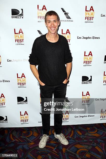 Director Daniel Kragh-Jacobsen arrives at the "Eclectic Mix 1" premiere during the 2013 Los Angeles Film Festival at Regal Cinemas L.A. Live on June...