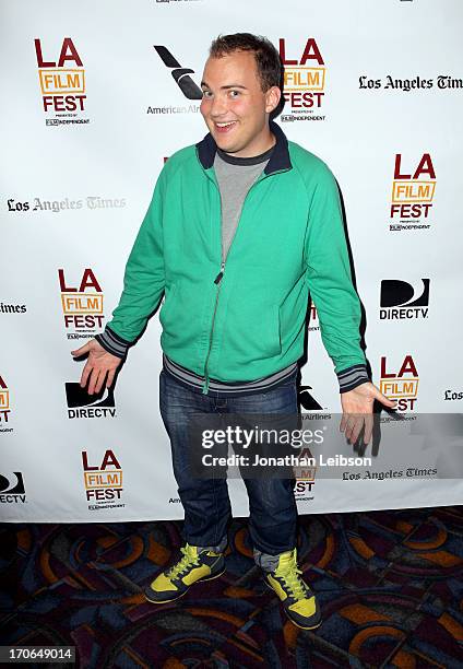 Director Owen Davis arrives at the "Eclectic Mix 1" premiere during the 2013 Los Angeles Film Festival at Regal Cinemas L.A. Live on June 15, 2013 in...