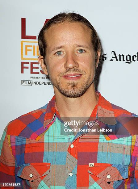 Filmmaker Adam Leroy Lawrence arrives at the "Eclectic Mix 1" premiere during the 2013 Los Angeles Film Festival at Regal Cinemas L.A. Live on June...