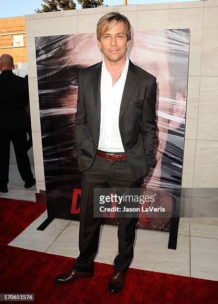 Actor Sean Patrick Flanery attends the "Dexter" series finale season premiere party at Milk Studios on June 15, 2013 in Hollywood, California.