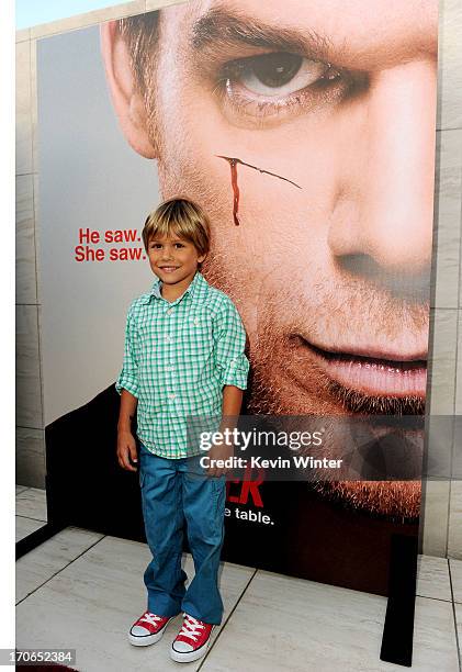 Actor Jadon Wells arrives at the premiere screening of Showtime's "Dexter" Season 8 at Milk Studios on June 15, 2013 in Los Angeles, California.