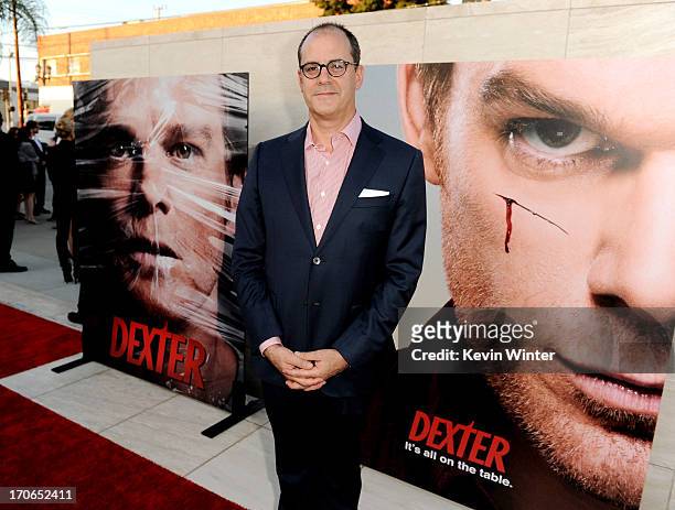 David Nevins, President of Entertainment, Showtime Networks arrives at the premiere screening of Showtime's "Dexter" Season 8 at Milk Studios on June...