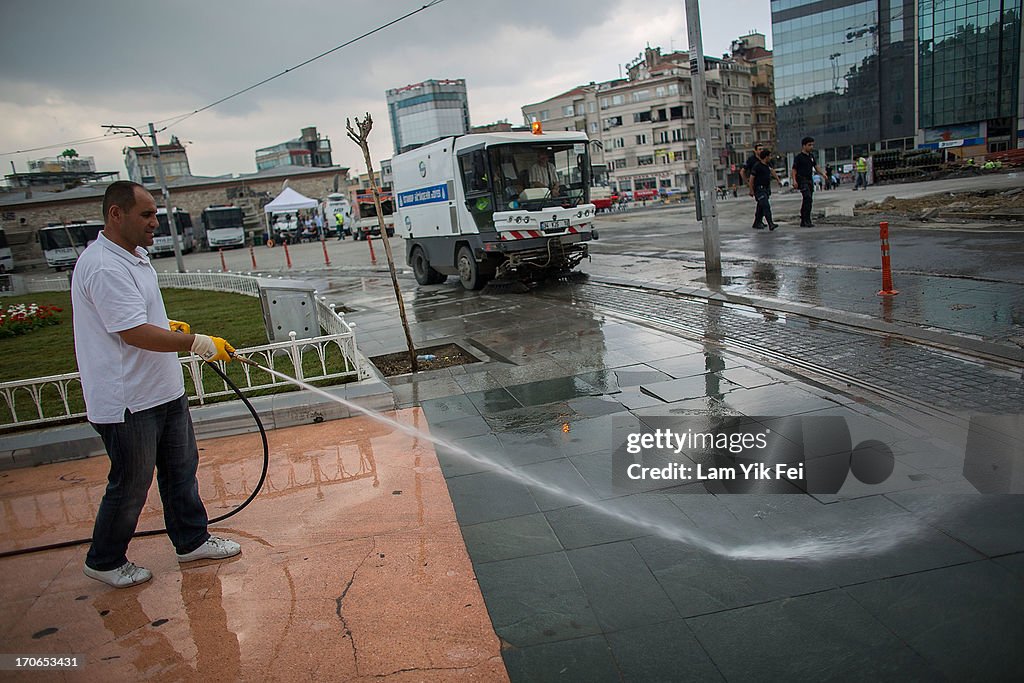 Aftermath Following Police Crackdown On Protesters In Turkey