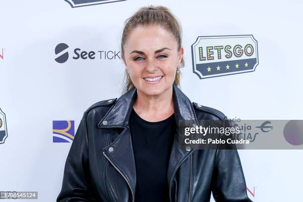 Carmen Morales attends the theatre play premiere of "School Of Rock" at Espacio Ibercaja Delicias on September 28, 2023 in Madrid, Spain.