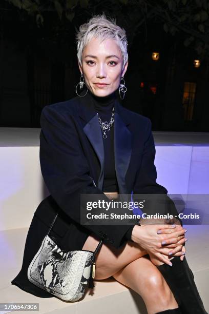 Pom Klementieff attends the Isabel Marant Womenswear Spring/Summer 2024 show as part of Paris Fashion Week on September 28, 2023 in Paris, France.