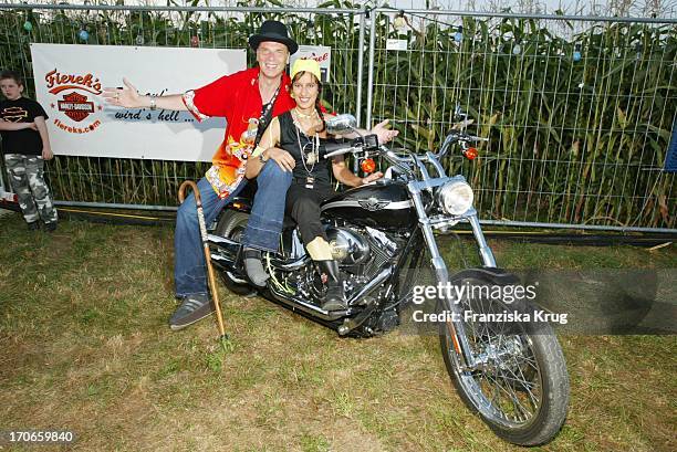 Wolfgang Fierek+ Ehefrau Djamila Laden Ein Zum 4. Internationalen Harley Davidson Treffen In Erbach-Ringingen Am 160803