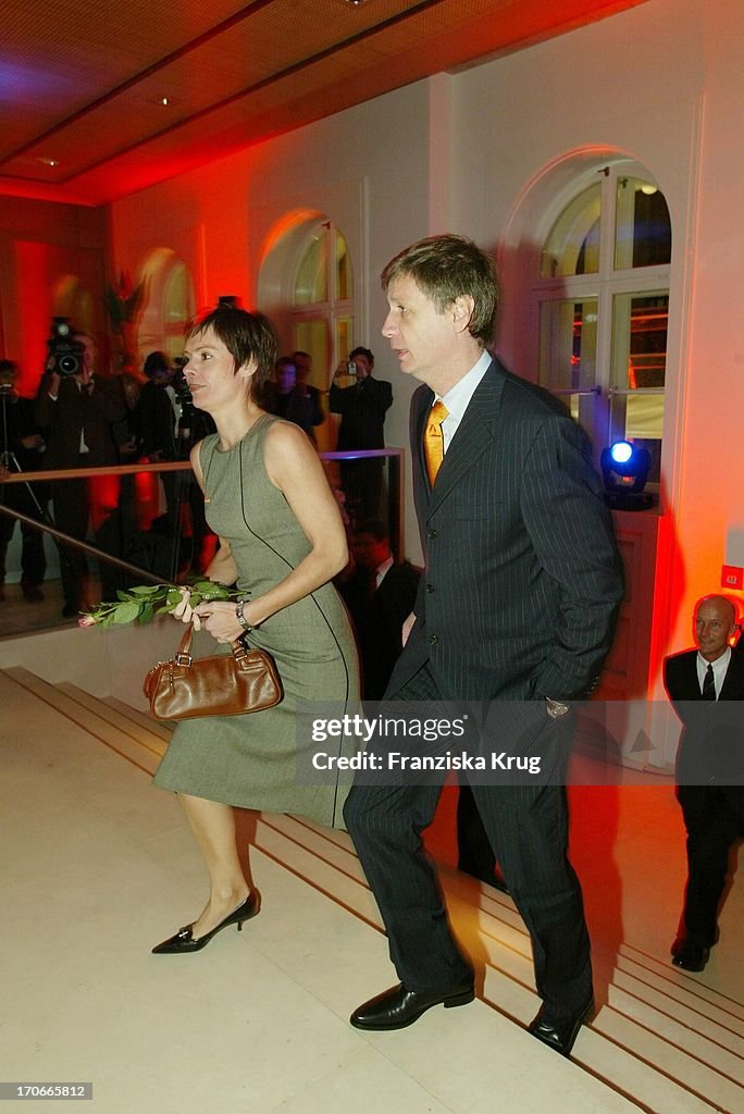 Moderator Günther Jauch Mit Freundin Dorothea Sihler Bei Der Eröffnung Des Neuen B