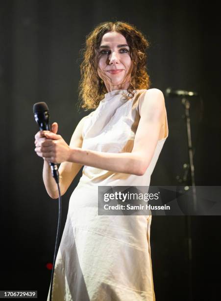 Harvey performs at The Roundhouse on September 28, 2023 in London, England.