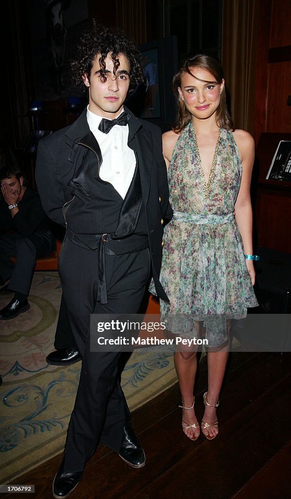 Zac Posen And Natalie Portman At New Year's Eve Party At Hudson Hotel