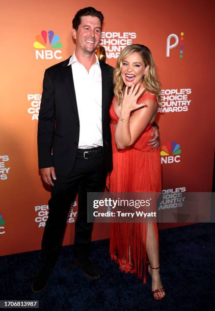 Cam Arnold and Lauren Alaina attend the 2023 People's Choice Country Awards at The Grand Ole Opry on September 28, 2023 in Nashville, Tennessee.