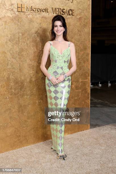 Anne Hathaway attends the Clooney Foundation For Justice's "The Albies" on September 28, 2023 in New York City.