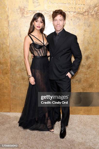 Nina Dobrev and Shaun White attend the Clooney Foundation For Justice's "The Albies" on September 28, 2023 in New York City.