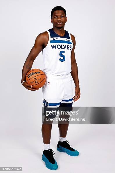 Edwards Wolves Anthony Edwards of the Minnesota Timberwolves poses for a portrait ...