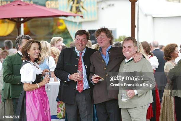 Prinz Ernst August Von Hannover Mit Schauspieler Fritz Wepper + Franz Burda Beim Empfang Zum 60. Geburtstag Von Leopold V. Bayern Im Dorint Seehotel...