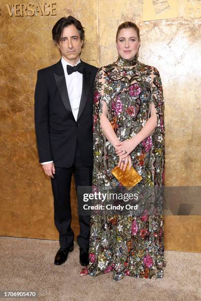 Noah Baumbach and Greta Gerwig attend the Clooney Foundation For Justice's "The Albies" on September 28, 2023 in New York City.