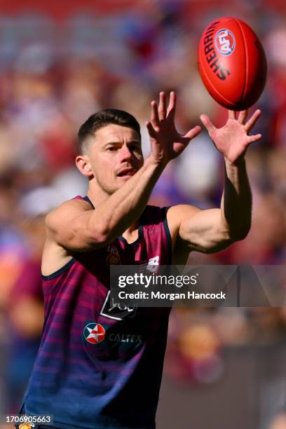 Dayne Zorko of the Lions during a Brisbane Lions AFL training session at Melbourne Cricket Ground on September 29, 2023 in Melbourne, Australia.