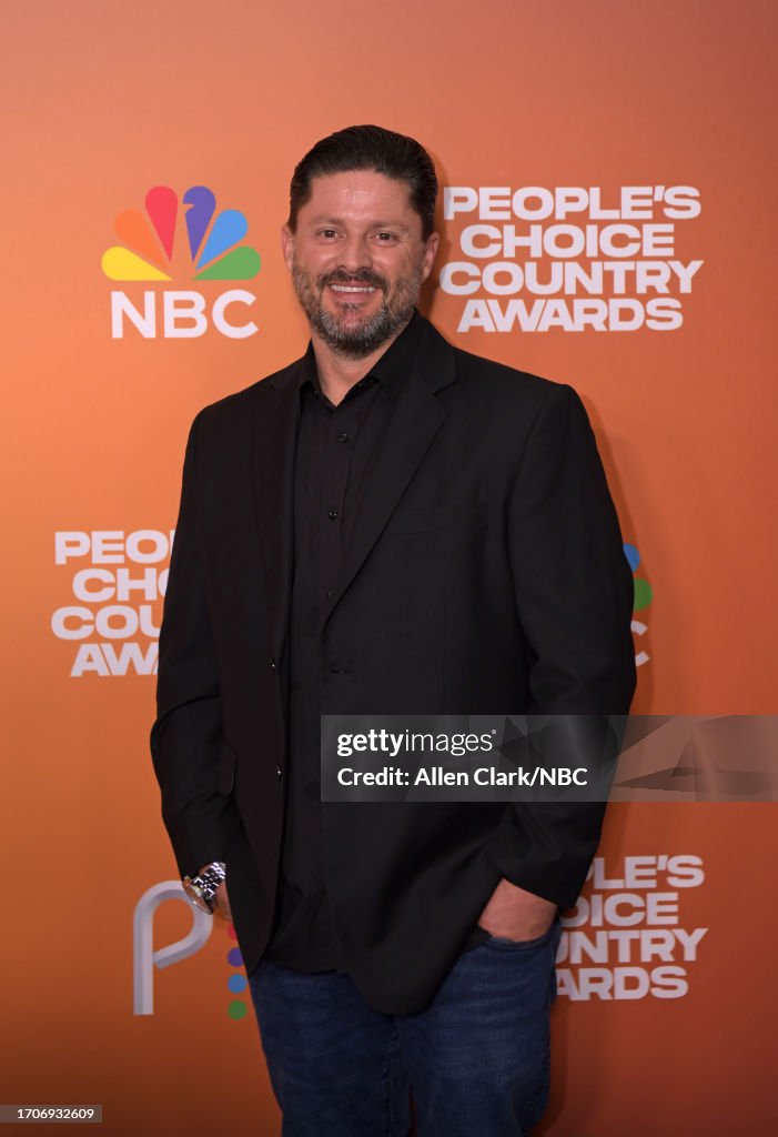 Justin Nunley arrives to the 2023 People's Choice Country Awards held