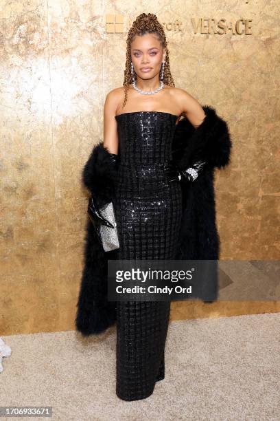 Andra Day attends the Clooney Foundation For Justice's "The Albies" on September 28, 2023 in New York City.