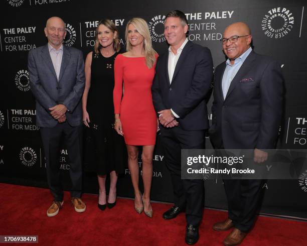 Drew Esocoff, Savannah Guthrie, Melissa Stark, Rob Hyland and Mike Tirico attend the Prime-Time Champions: An Evening with NBC Sunday Night Football...