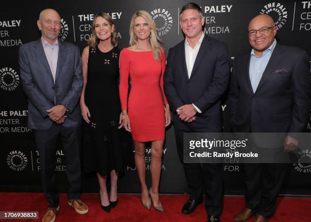 Drew Esocoff, Savannah Guthrie, Melissa Stark, Rob Hyland and Mike Tirico attend the Prime-Time Champions: An Evening with NBC Sunday Night Football...