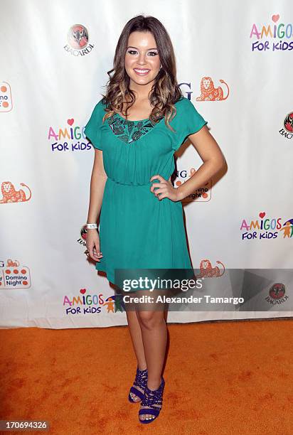 Ana Carolina Grajales attends ING Celebrity Domino Night to benefit Amigos For Kids at Jungle Island on June 15, 2013 in Miami, Florida.