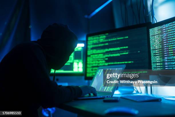 hacker breaks into government data servers and infects their system with a virus - hack stock pictures, royalty-free photos & images