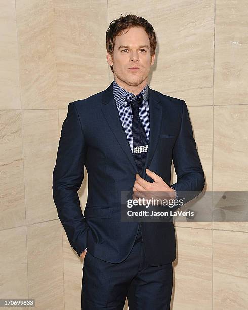 Actor Michael C. Hall attends the "Dexter" series finale season premiere party at Milk Studios on June 15, 2013 in Hollywood, California.