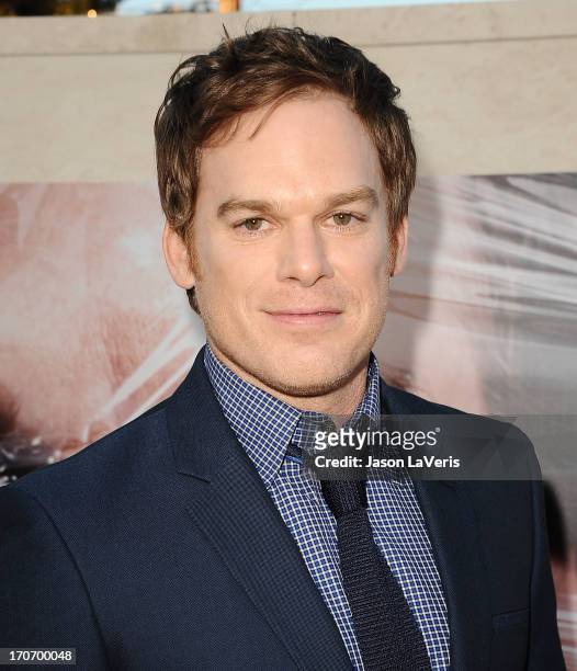 Actor Michael C. Hall attends the "Dexter" series finale season premiere party at Milk Studios on June 15, 2013 in Hollywood, California.