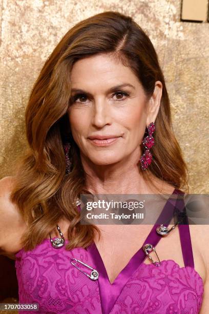 Cindy Crawford attends the Clooney Foundation for Justice's 2023 Albie Awards at New York Public Library on September 28, 2023 in New York City.