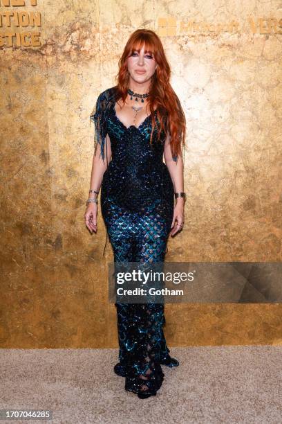 Charlotte Tilbury attend the Clooney Foundation for Justice's The Albies at the New York Public Library on September 28, 2023 in New York City.