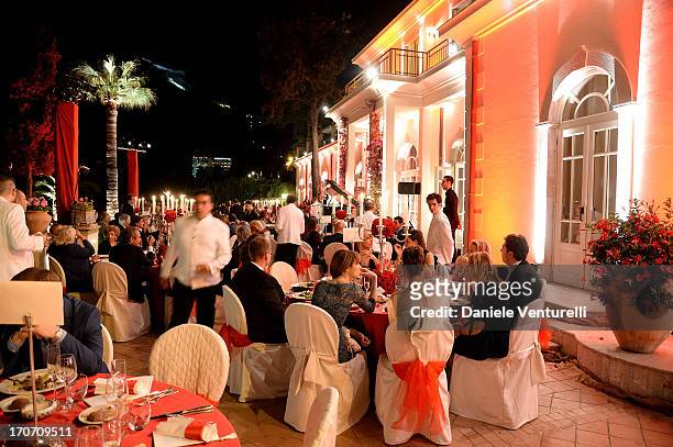 General view of the atmosphere at Taormina Filmfest and Prince Albert II Of Monaco Foundation Gala Dinner at on June 16, 2013 in Taormina, Italy.