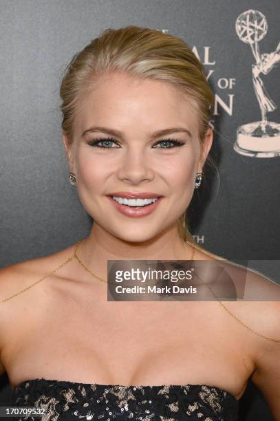 Actress Kelli Goss attends The 40th Annual Daytime Emmy Awards at The Beverly Hilton Hotel on June 16, 2013 in Beverly Hills, California.