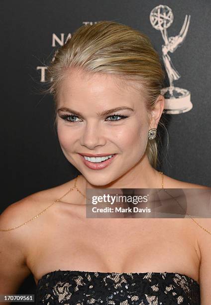 Actress Kelli Goss attends The 40th Annual Daytime Emmy Awards at The Beverly Hilton Hotel on June 16, 2013 in Beverly Hills, California.