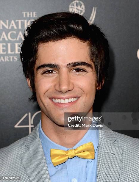 Actor Max Ehrich attends The 40th Annual Daytime Emmy Awards at The Beverly Hilton Hotel on June 16, 2013 in Beverly Hills, California.