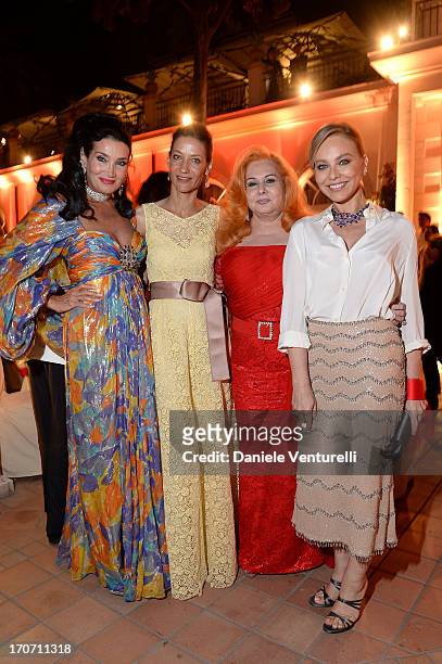 Marpessa Hennink, Ornella Muti, Pucci Salame and Lamia Khashoggi attend Taormina Filmfest and Prince Albert II Of Monaco Foundation Gala Dinner at on...