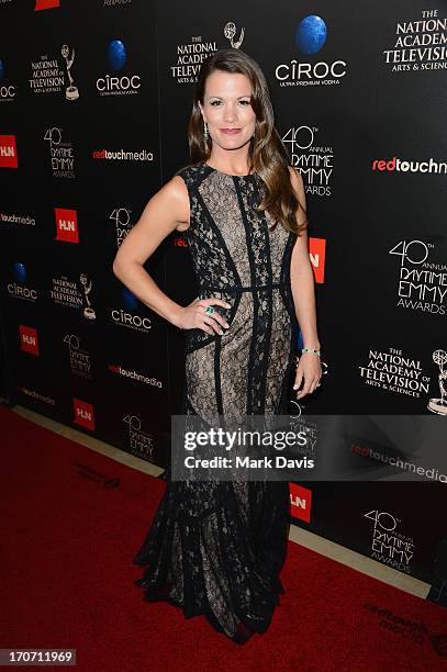 Actress Melissa Claire Egan attends The 40th Annual Daytime Emmy Awards at The Beverly Hilton Hotel on June 16, 2013 in Beverly Hills, California.