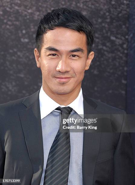 Actor Joe Taslim attends the premiere of 'Fast & Furious 6' at Universal CityWalk on May 21, 2013 in Universal City, California.