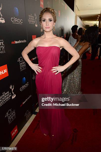 Actress Ashley Jones attends the 40th Annual Daytime Emmy Awards at the Beverly Hilton Hotel on June 16, 2013 in Beverly Hills, California....