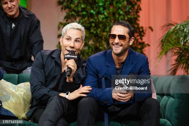 Christian Chávez and Christopher von Uckermann at the Reviving RBD Panel, Presented by AT&T held at Faena Forum as part of Billboard Latin Music Week...