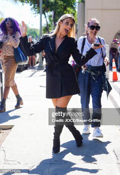 Lele Pons is seen at the "Dancing with the Stars" rehearsal studio on October 04, 2023 in Los Angeles, California.