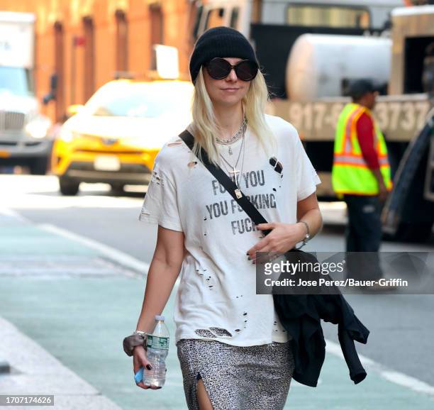 Taylor Momsen is seen on October 04, 2023 in New York City.