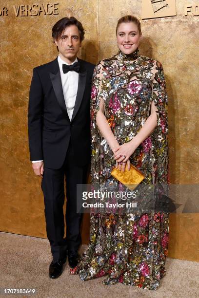Noah Baumbach and Greta Gerwig attend the Clooney Foundation for Justice's 2023 Albie Awards at New York Public Library on September 28, 2023 in New...