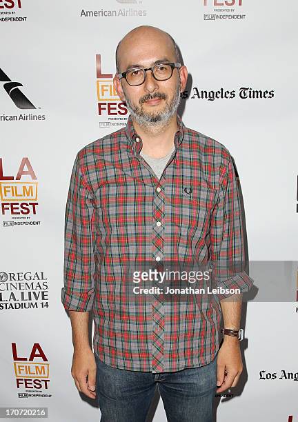 Producer Julian Cautherley arrives at "The Crash Reel" premiere during the 2013 Los Angeles Film Festival at Regal Cinemas L.A. Live on June 16, 2013...