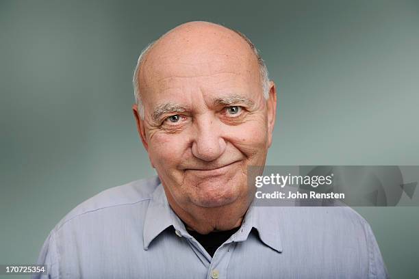 happy and grumpy old men - bald man stockfoto's en -beelden