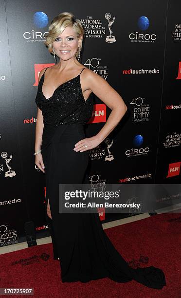 Actress Leslie Miller attends 40th Annual Daytime Entertaimment Emmy Awards - Arrivals at The Beverly Hilton Hotel on June 16, 2013 in Beverly Hills,...