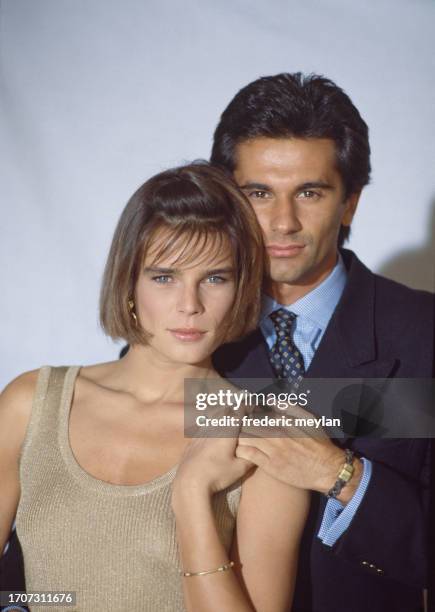 Princess Stephanie of Monaco with Jean-Yves Le Fur in Paris, 19 April 1990.